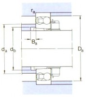 Self-aligning Ball Bearings, on an adapter sleeve